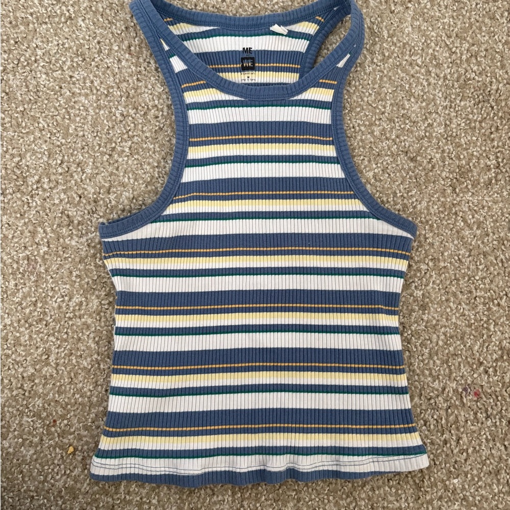 Me to We Multicolor Striped Tank Top